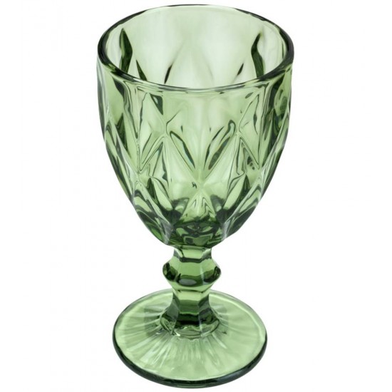 Taça Avulsa 350ml de Vidro Diamond Verde